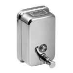 Stainless steel liquid soap dispenser, volume 1,25 l, polished