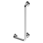 Stainless steel bath grab bar fixed, right, dimensions 350 x 660 mm, polished
