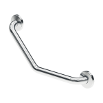 Stainless steel bath grab bar fixed, dimensions 470 x 190 x 73 mm, polished