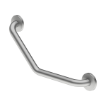 Stainless steel bath grab bar fixed, dimensions 470 x 190 x 73 mm, brushed