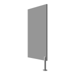 Dividing curtain between urinals for preschools, grey colour