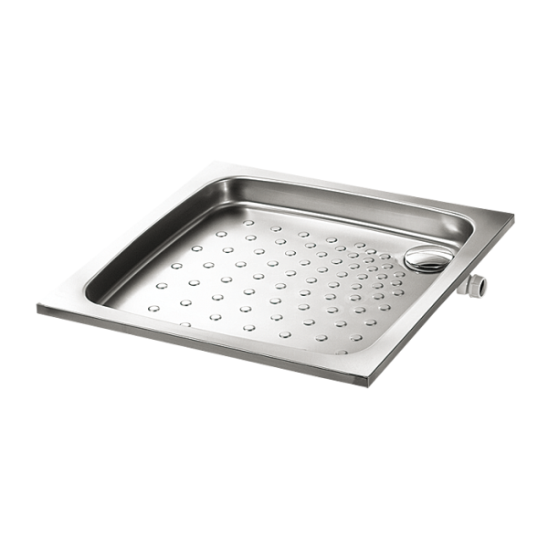 Stainless steel shower tray 800 x 800 x 71 mm